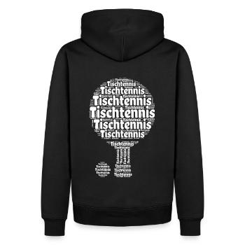 Tischtennisschläger Ping Pong Master Ball - Sweat à capuche Premium bio Homme - noir - Dos - Nico (187cm)