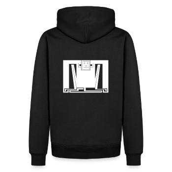 Singe compact - Sweat à capuche Premium bio Homme - noir - Dos - Nico (187cm)