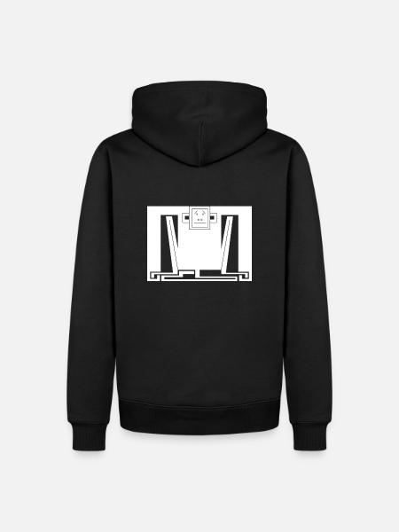 Compact Monkey - Men’s Premium Organic Hoodie - black
