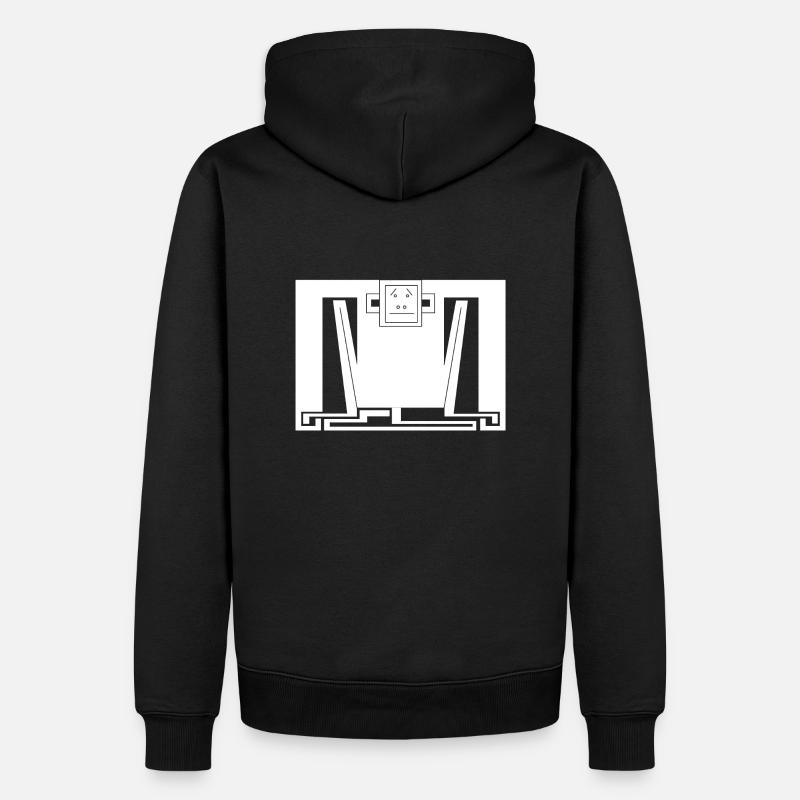 Kompakter Affe - Männer Premium Bio Hoodie - Schwarz