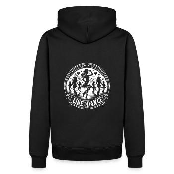 Amour Danse en ligne Western Filles Cowboys dansant - Sweat à capuche Premium bio Homme - noir - Dos - Nico (187cm)