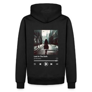Lost in the Dark Soundtrack - Men’s Premium Organic Hoodie - black - Back - Nico (187cm)
