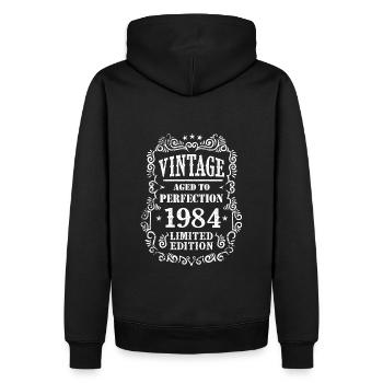 Né en 1994 anniversaire 30 ans - Sweat à capuche Premium bio Homme - noir - Dos - Nico (187cm)