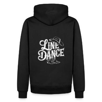 Conception de danse en ligne pour danseurs et groupe de danse - Sweat à capuche Premium bio Homme - noir - Dos - Nico (187cm)