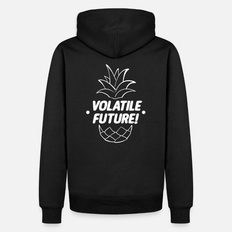 VOLATILE FUTURE! White - Sweat à capuche Premium bio Homme - noir
