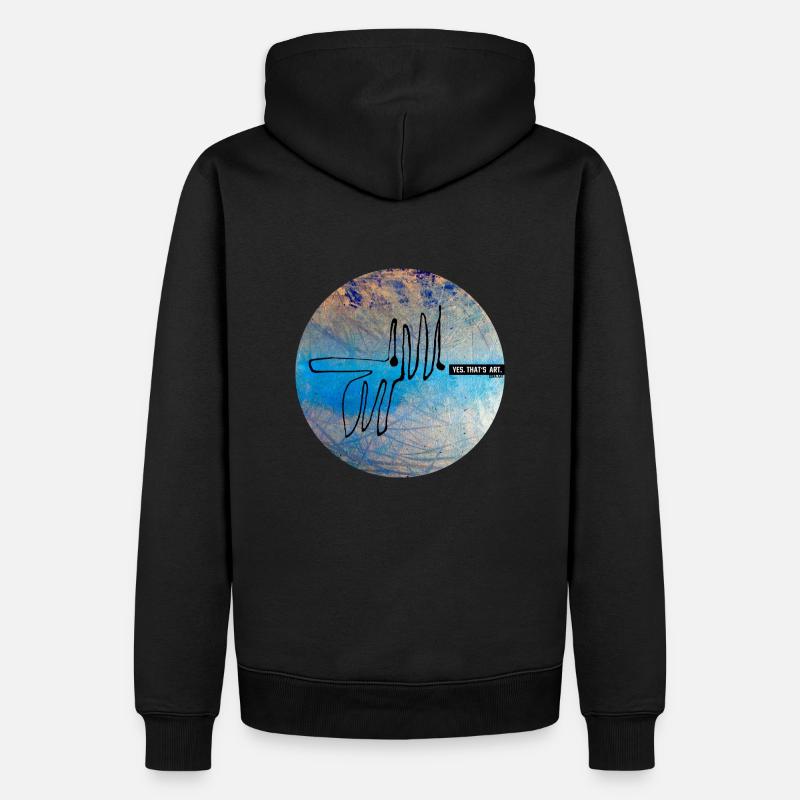 OUI, C’EST DE L’ART. - Sweat à capuche Premium bio Homme - noir