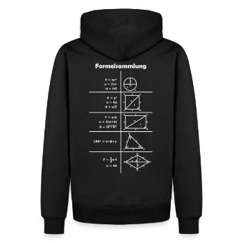 Mathe Formeln Formelsammlung Design Shirt Geschenk - Sweat à capuche Premium bio Homme - noir - Dos - Nico (187cm)