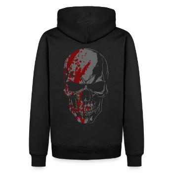 Horror Skull - Men’s Premium Organic Hoodie - black - Back - Nico (187cm)