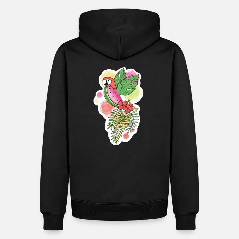 der Perroquastecus - Männer Premium Bio Hoodie - Schwarz