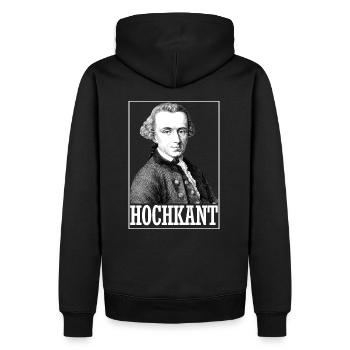 Kant Philosoph Meme Studium Nerd Geschenk Kreativ - Männer Premium Bio Hoodie - Schwarz - Hinten - Nico (187cm)