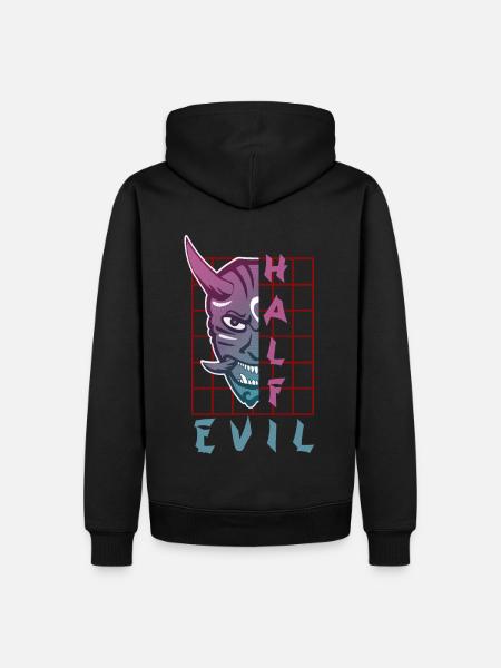 Oni Mask Japan Demon - Men’s Premium Organic Hoodie - black