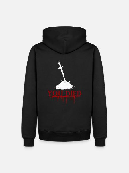 You Died Souls - Men’s Premium Organic Hoodie - black