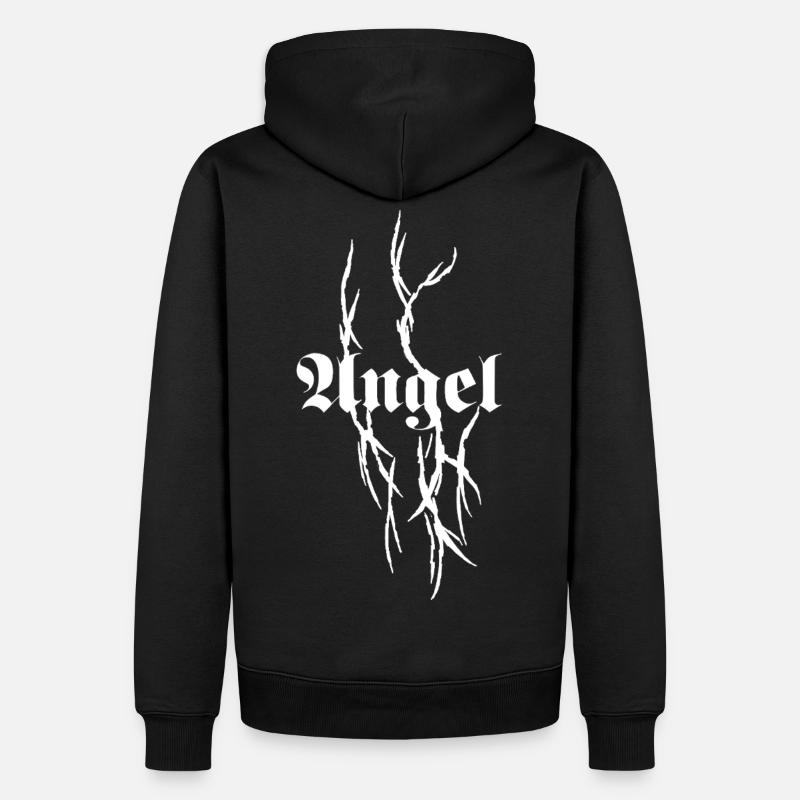 Typographie gothique d’épines - Sweat à capuche Premium bio Homme - noir