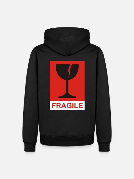 FRAGIL - Men’s Premium Organic Hoodie - black