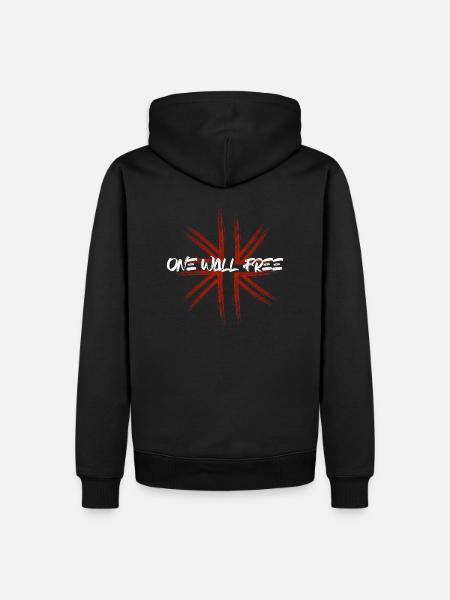 un mur libre - Sweat à capuche Premium bio Homme - noir