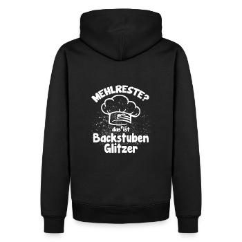 Bakeries glitter funny baker's saying - Men’s Premium Organic Hoodie - black - Back - Nico (187cm)