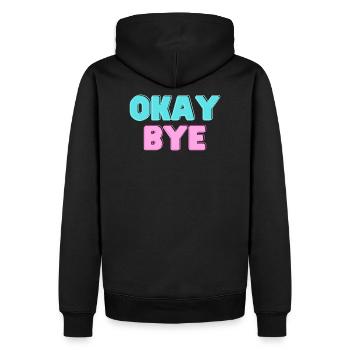 D’ACCORD AU REVU - Sweat à capuche Premium bio Homme - noir - Dos - Nico (187cm)