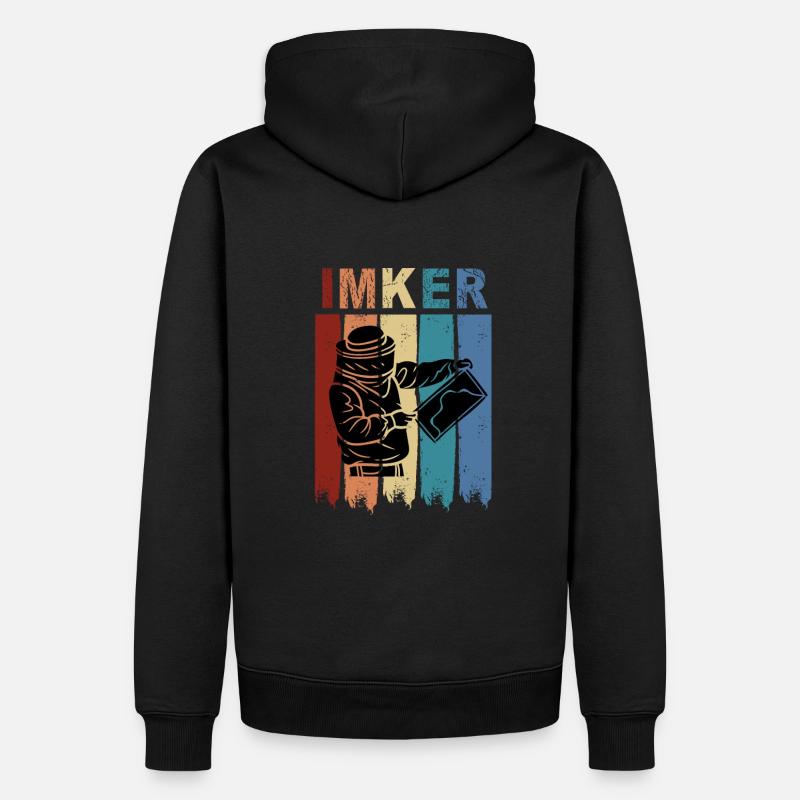 Der Mann der Imkerin - Männer Premium Bio Hoodie - Schwarz