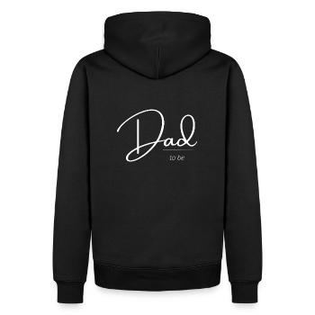 Future dad - Men’s Premium Organic Hoodie - black - Back - Nico (187cm)