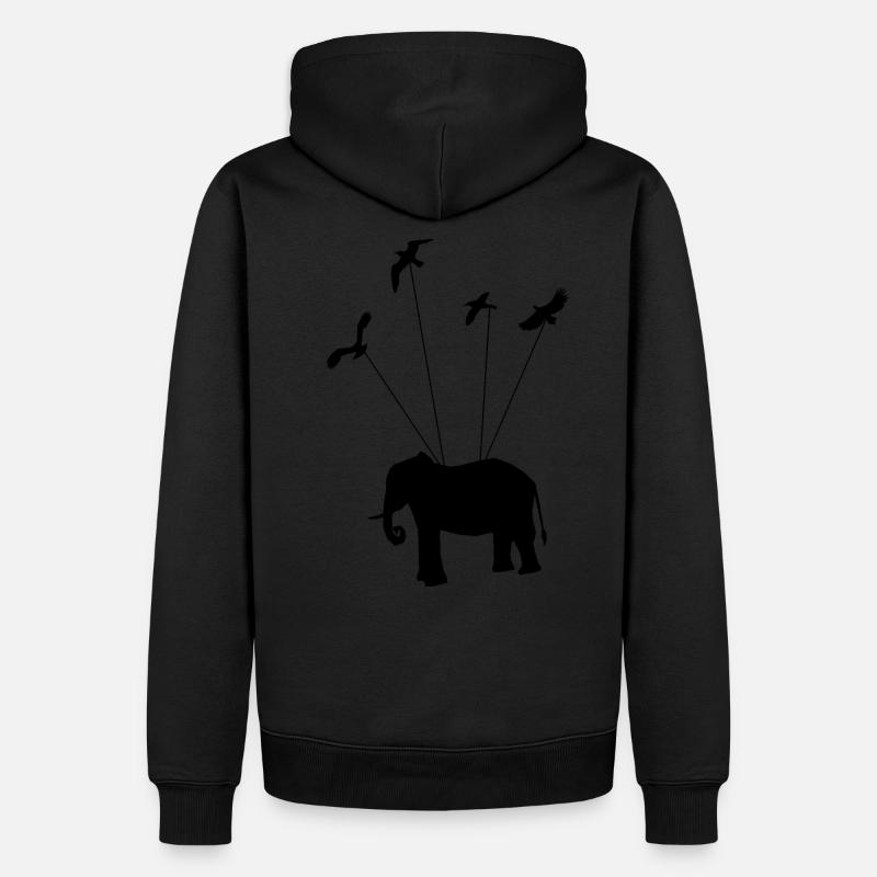 Elefantenfliegen - Männer Premium Bio Hoodie - undefined