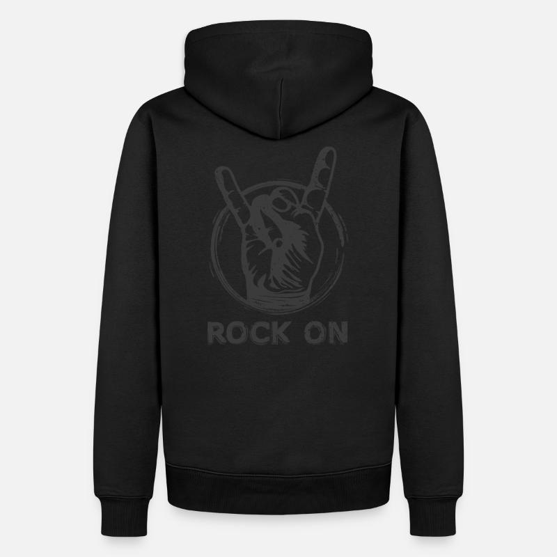 Rock On - Männer Premium Bio Hoodie - undefined