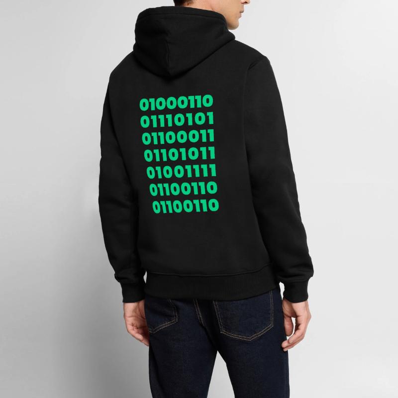 Binary Code Message T-Shirt: Subtil und doch mutig Männer Premium Bio Hoodie