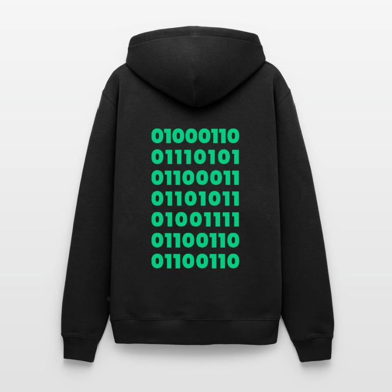 Binary Code Message T-Shirt: Subtil und doch mutig Männer Premium Bio Hoodie