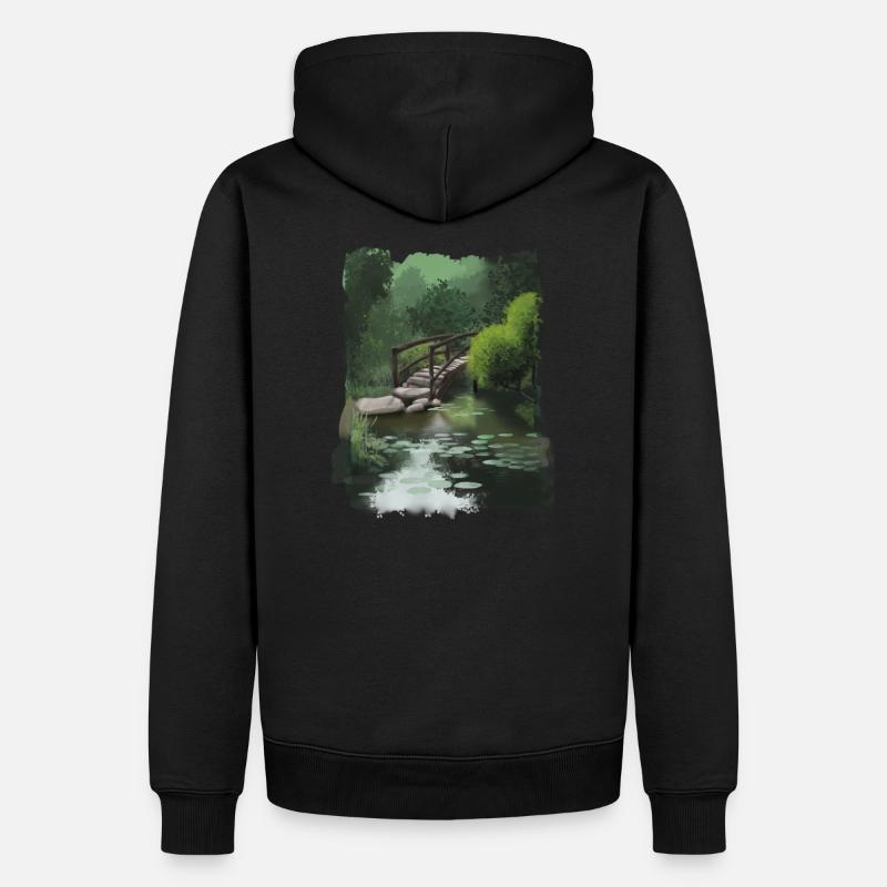 Jardin de rêve - Sweat à capuche Premium bio Homme - undefined