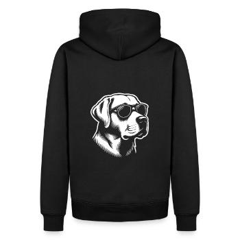 Labrador Retriever Loyauté Ami de la famille - Sweat à capuche Premium bio Homme - noir - Dos - Nico (187cm)