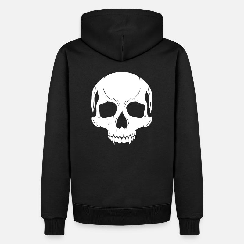 Crâne Vampire - Sweat à capuche Premium bio Homme - noir