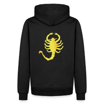 Scorpion Drive , 2c, Scorpio, - Sweat à capuche Premium bio Homme - noir - Dos - Nico (187cm)