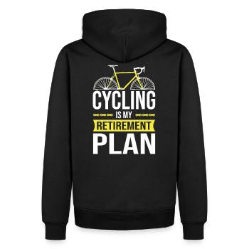 Faire du vélo mon plan cadeau de vélo de retraite de retraite - Sweat à capuche Premium bio Homme - noir - Dos - Nico (187cm)