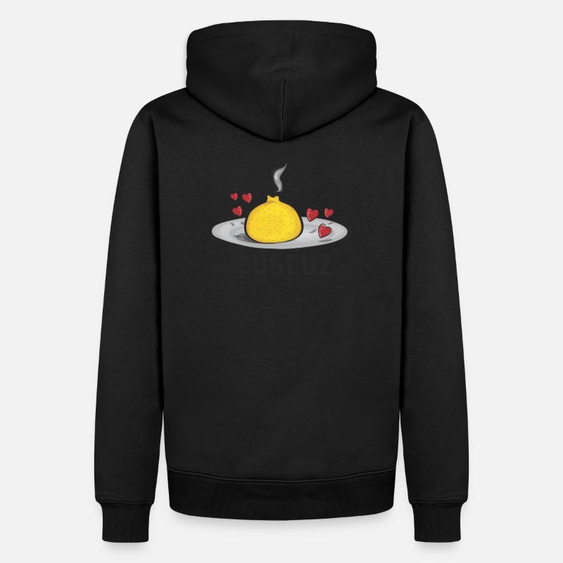 Ich liebe Cuscuz - Männer Premium Bio Hoodie - Schwarz