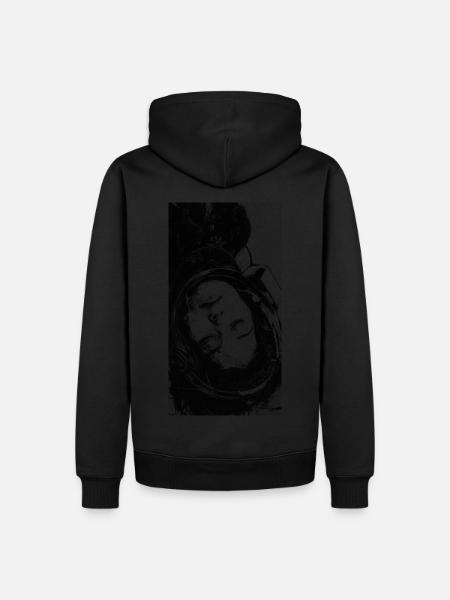 Schlaf in der Leere - Männer Premium Bio Hoodie - Schwarz