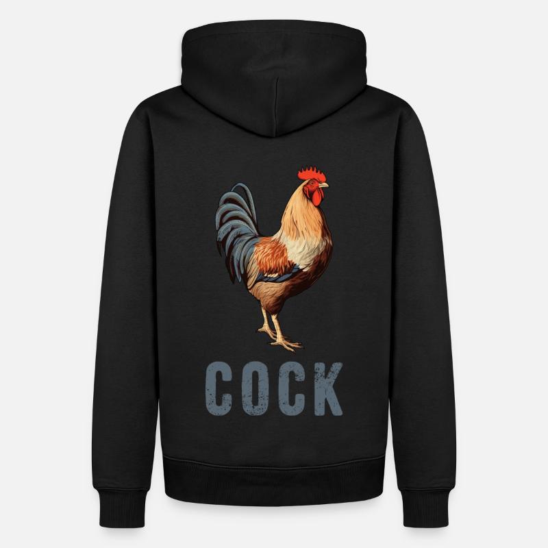 Gockel - dunkel - Männer Premium Bio Hoodie - undefined
