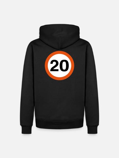 20mph Speed Limit - Men’s Premium Organic Hoodie - black