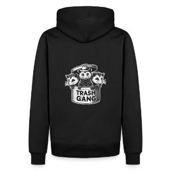 3 gang de déchets cool Possums dans la poubelle - Sweat à capuche Premium bio Homme - noir - Dos - Nico (187cm)