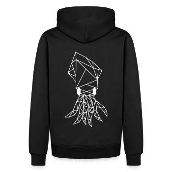 Calmar - Sweat à capuche Premium bio Homme - noir - Dos - Nico (187cm)
