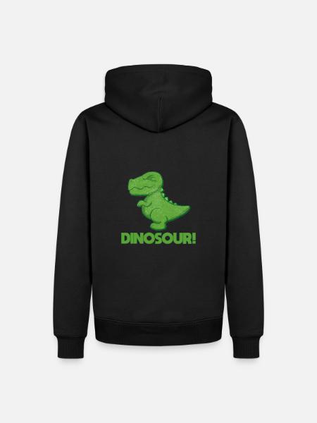 Dino - Men’s Premium Organic Hoodie - black