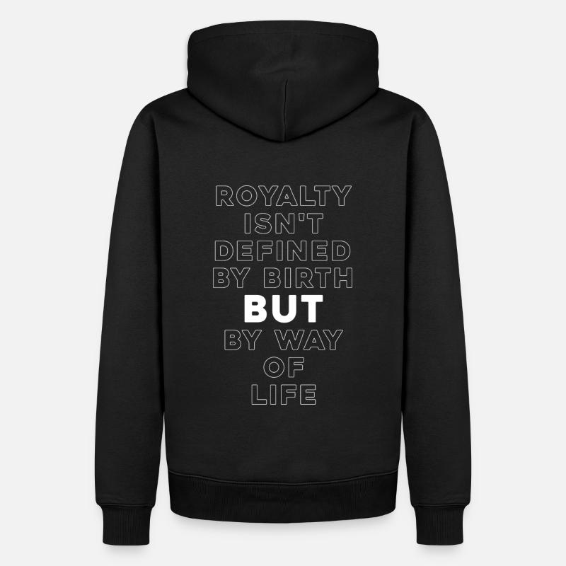 Citer - Sweat à capuche Premium bio Homme - noir