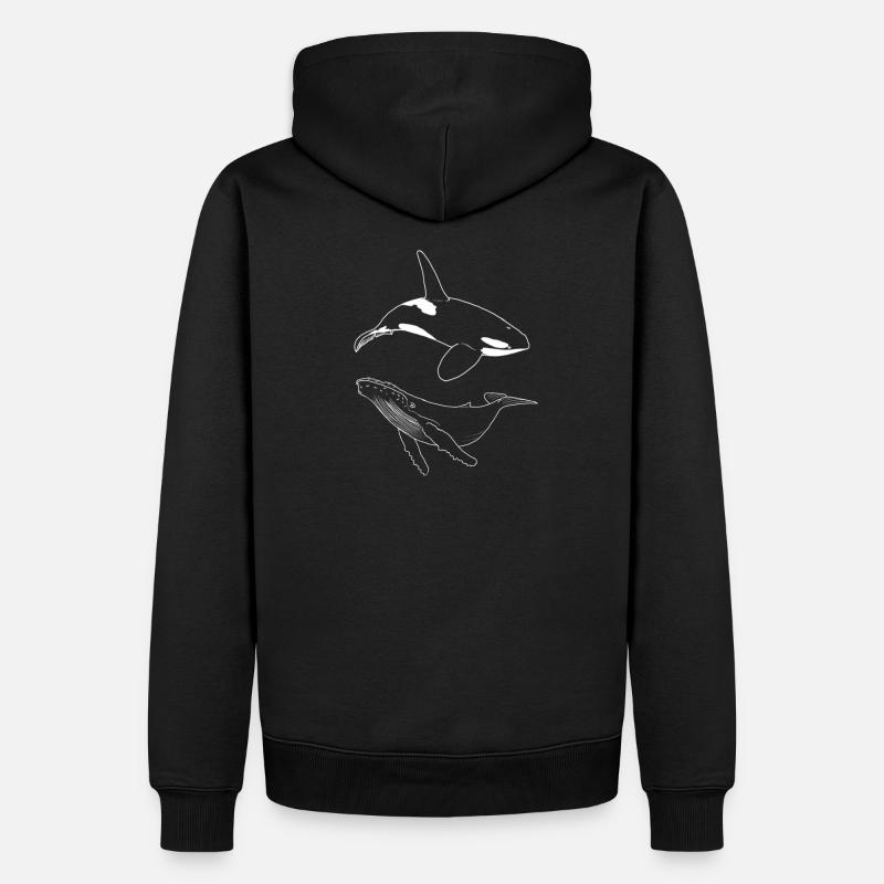 Oceans - Sweat à capuche Premium bio Homme - noir