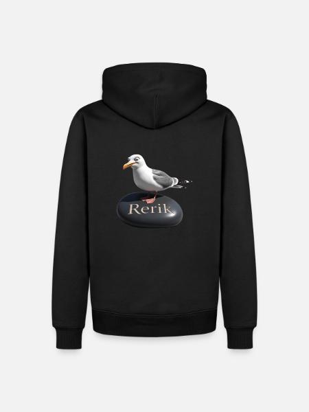 Rerik Ostseebad - Rerik Möwe - Men’s Premium Organic Hoodie - black