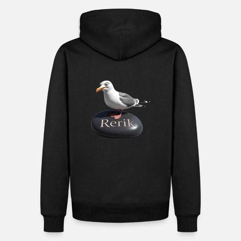 Rerik Ostseebad - Rerik Möwe - Sweat à capuche Premium bio Homme - noir