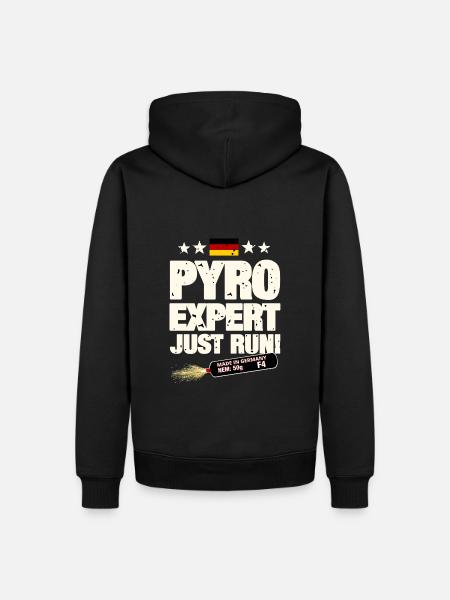 Pyrotechnie - Sweat à capuche Premium bio Homme - noir