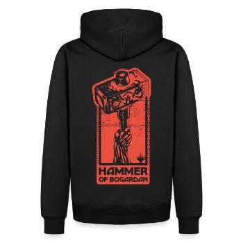 Magic: The Gathering Hammer Of Bogardan - Männer Premium Bio Hoodie - Schwarz - Hinten - Nico (187cm)