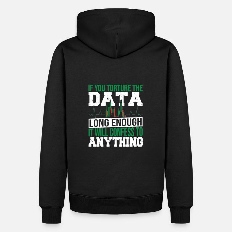 Datenanalyse Datenintegration Datenwissenschaft - Männer Premium Bio Hoodie - Schwarz