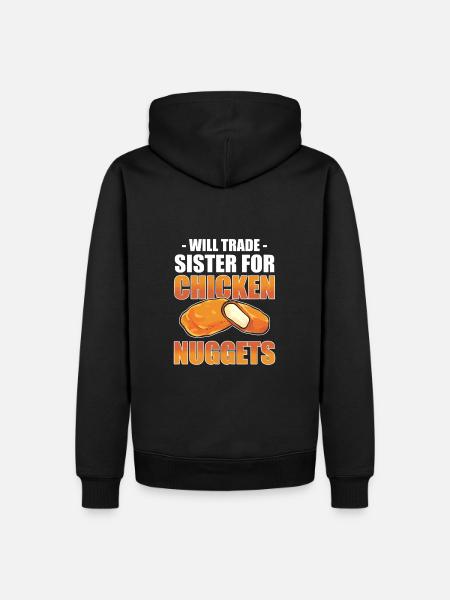 Chicken Nugget Chicken Nuggets - Men’s Premium Organic Hoodie - black