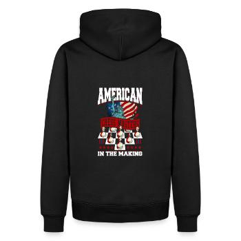 Chess Lessons Chess Lessons Chess Day - Men’s Premium Organic Hoodie - black - Back - Nico (187cm)
