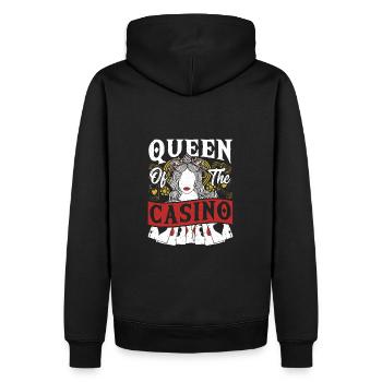 Jackpot Gambling Casino Theme Party - Männer Premium Bio Hoodie - Schwarz - Hinten - Nico (187cm)