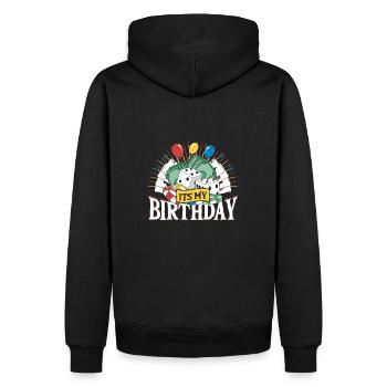 Salon de jeux Jackpot Casino Mon anniversaire Casino - Sweat à capuche Premium bio Homme - noir - Dos - Nico (187cm)